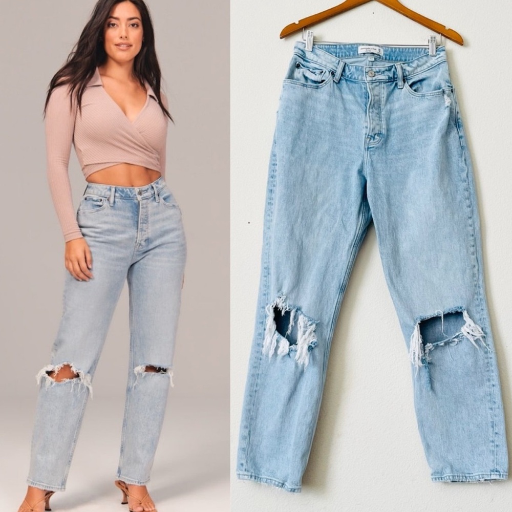 Abercrombie The Dad Jeans Curve Love High Rise
